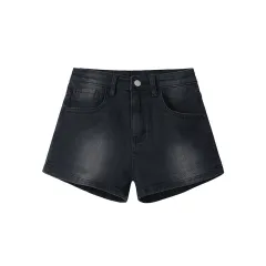 Tinted Denim Shorts - View 1