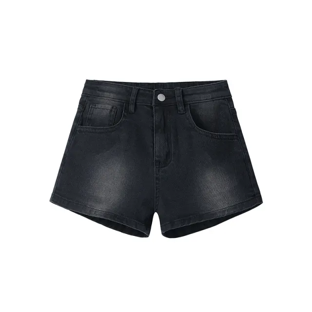 Summer Light Color Denim Shorts For Women Black And Gray - Shop at LoveMi