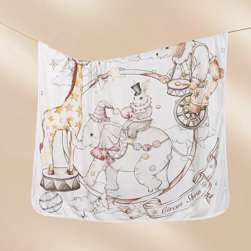 Newborn Swaddle Blanket Bamboo Cotton Thin Wrap