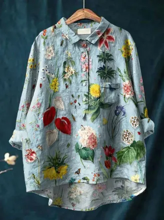 Ladies Fashion New Casual Shirt Animal Print Shirt - Acs16-S