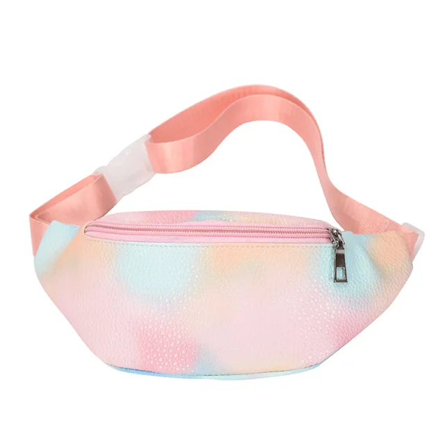 Fashionable Gradient Color Children's Chest Pack New Children's Colorful Waist Bag Rose - Shop at LoveMi