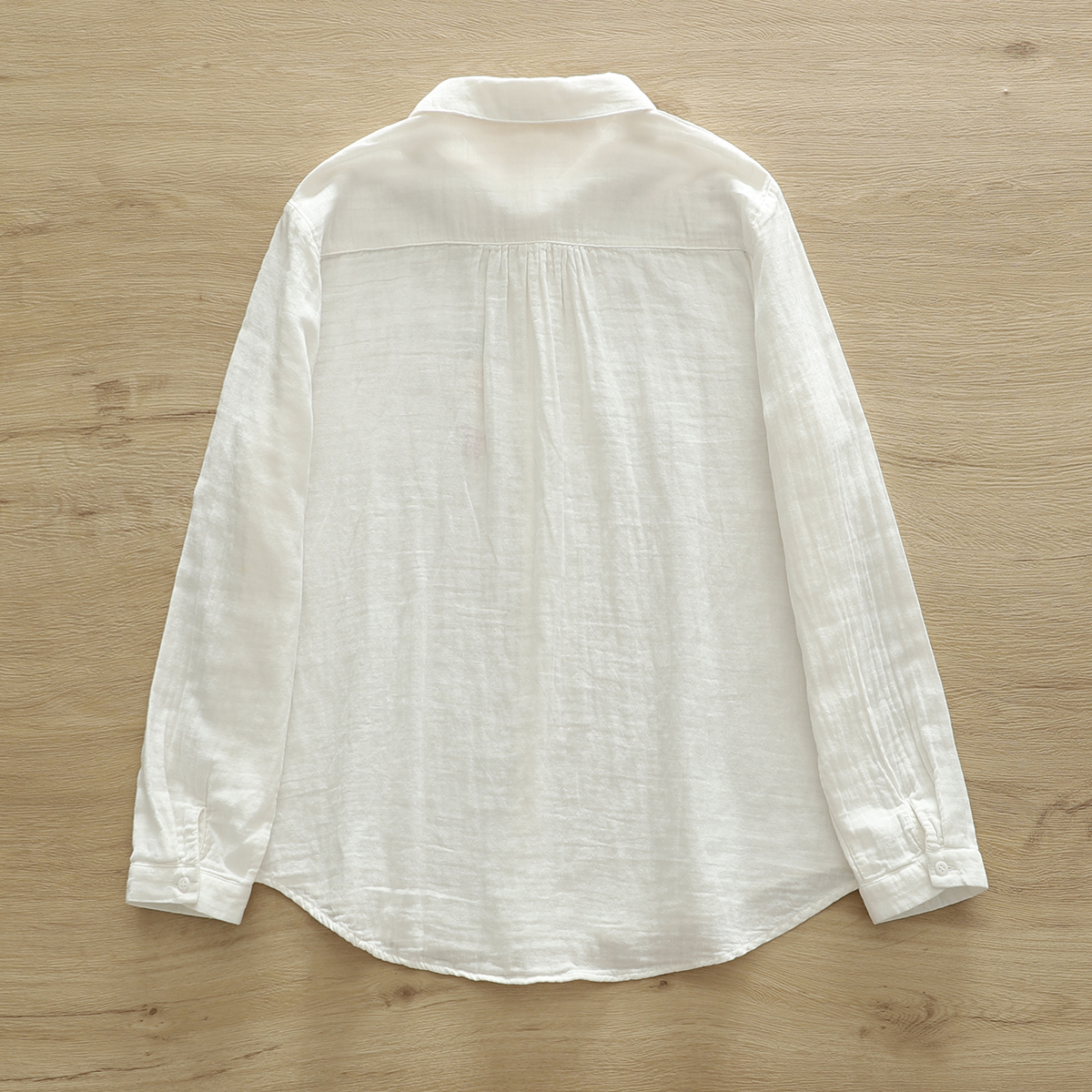 Double-Layer Cotton Blouse