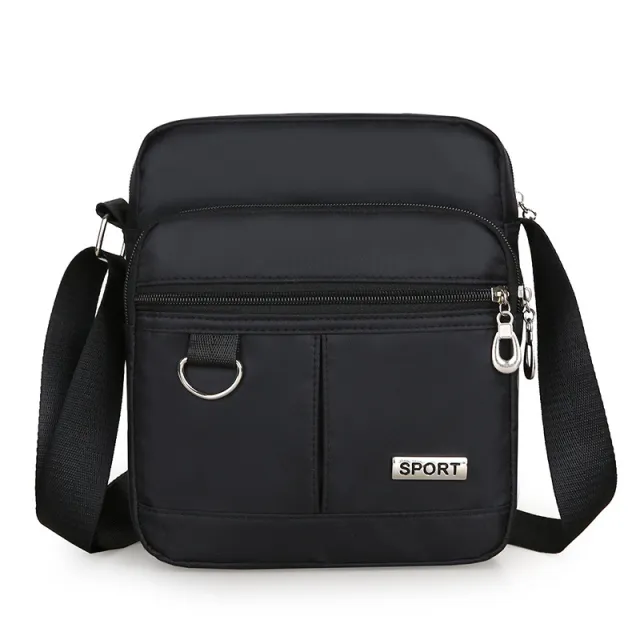Nylon Outdoor Travel Shoulder Bag Black - Shop at LoveMi