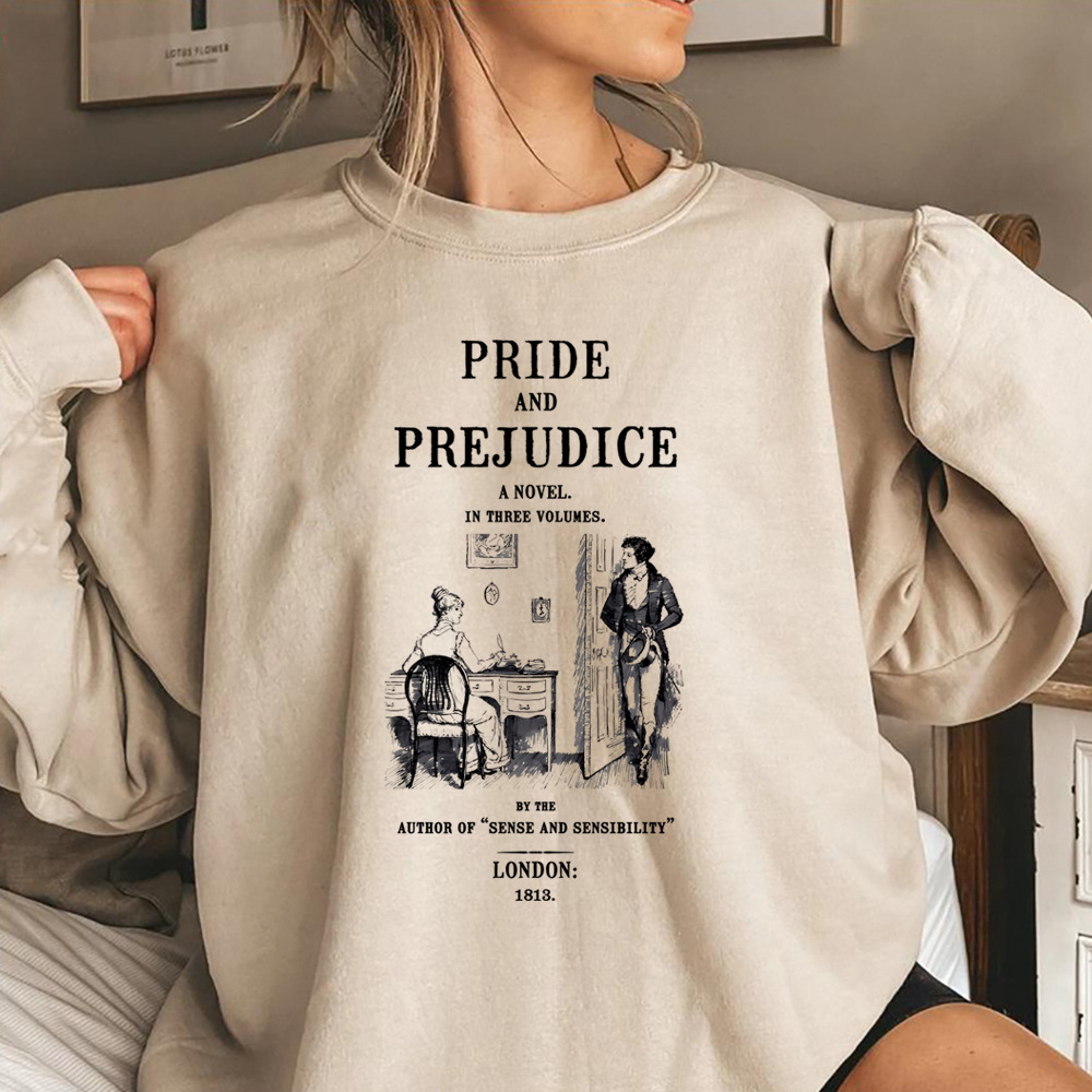 Pride And Prejudice Sweatshirt Jane Austen Hoodie Literary B