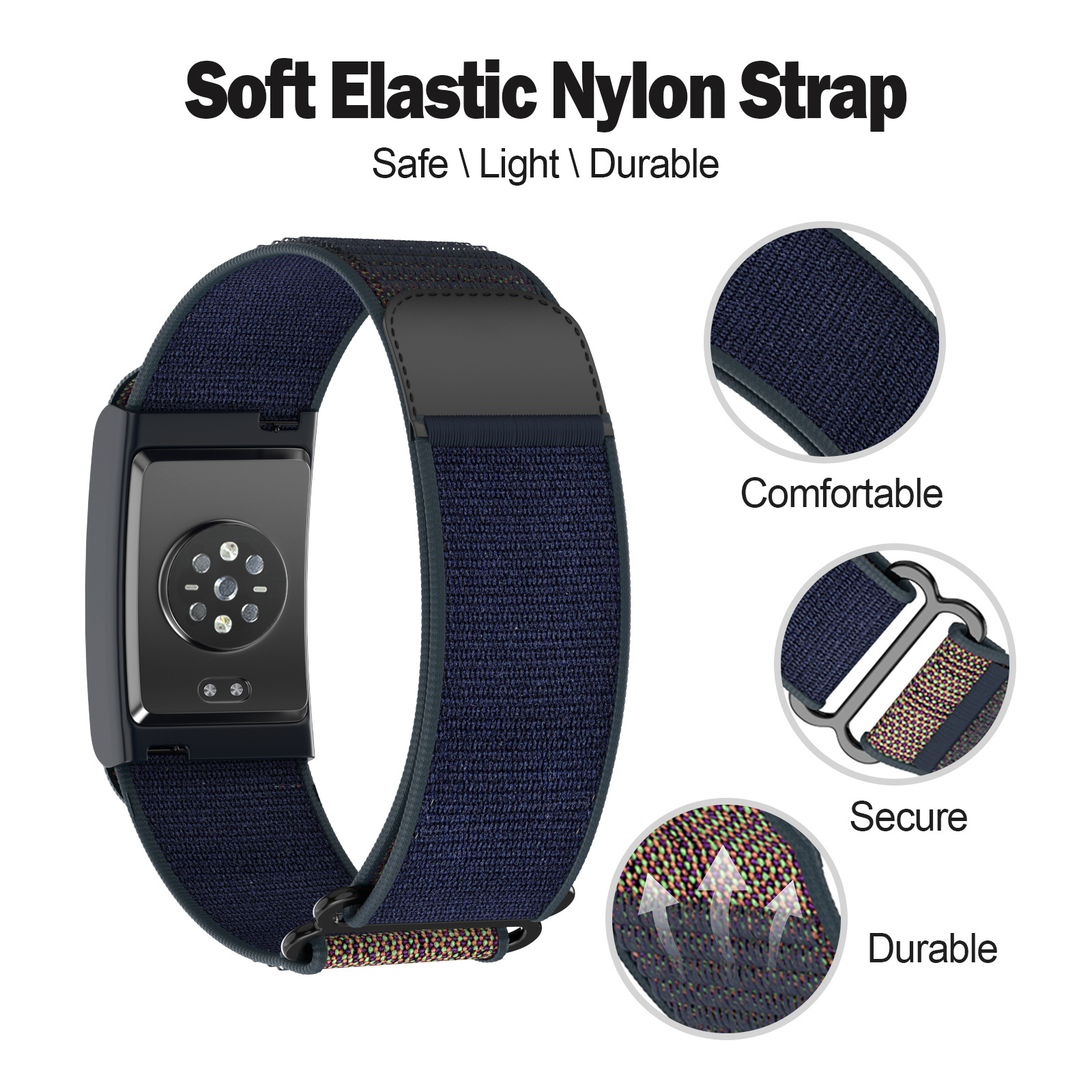 Nylon Loop Strap Velcro Watch Band