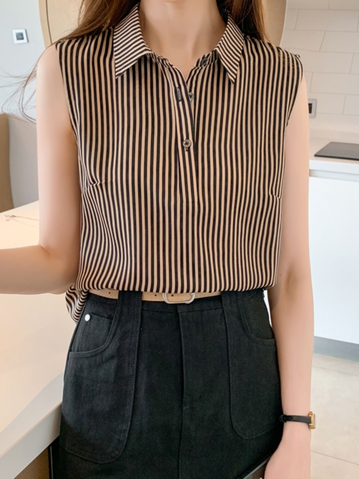 Stylish Western-style Striped Vest For Women This Summer - Image 3