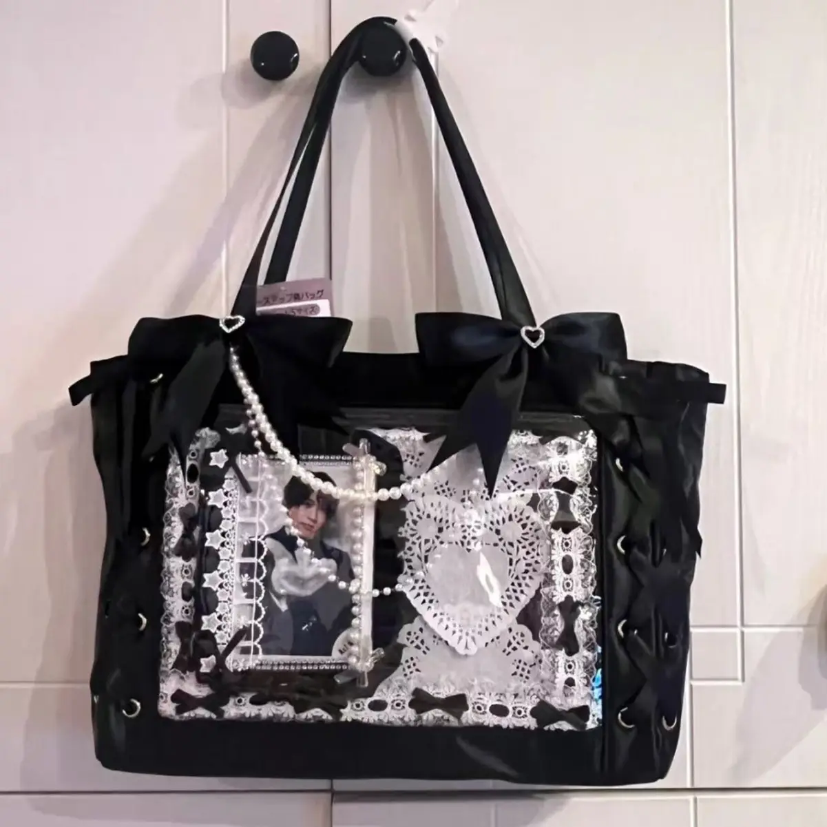 All-match Ribbon Bow Western-style Tote Bag