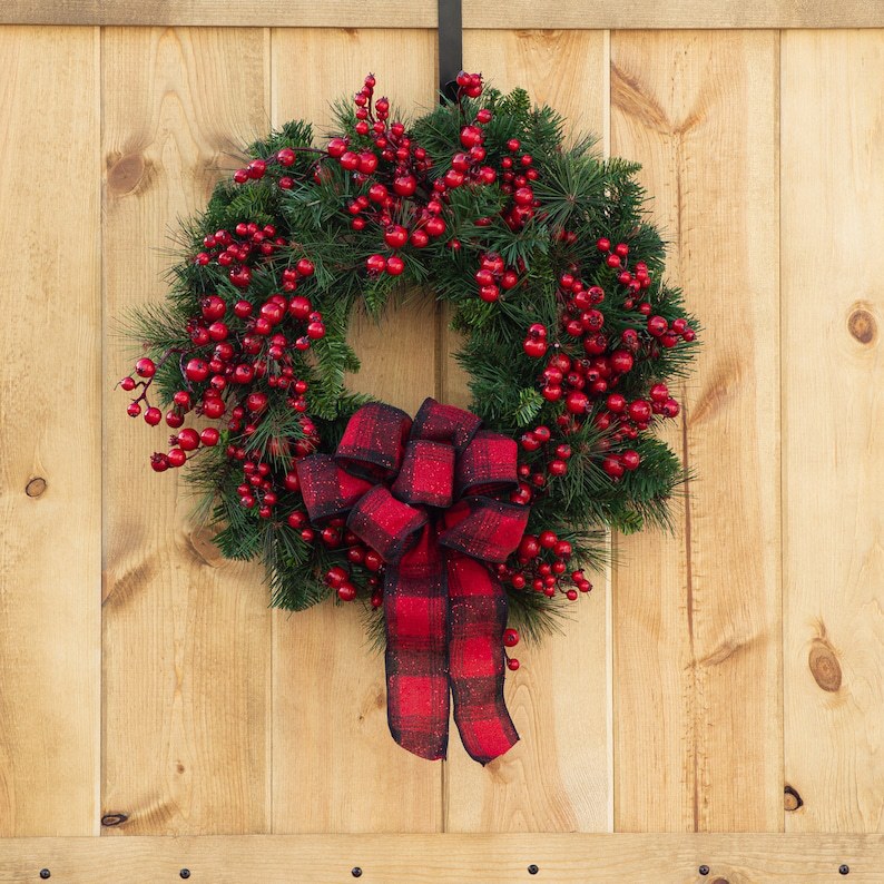 Title 8, Red Berry Garland Hanging Garland Festival Wall...