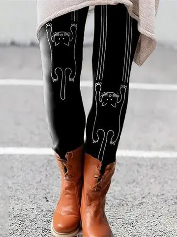 European And American Spring And Autumn New Digital Printing Fashion Leggings Trendy Yoga Pants Tights X5 3Xl - Shop at LoveMi