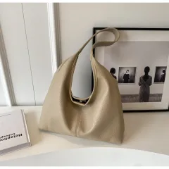 Ins Large Capacity Portable Tote Bag Fashion Commuter - Apricot - View 1