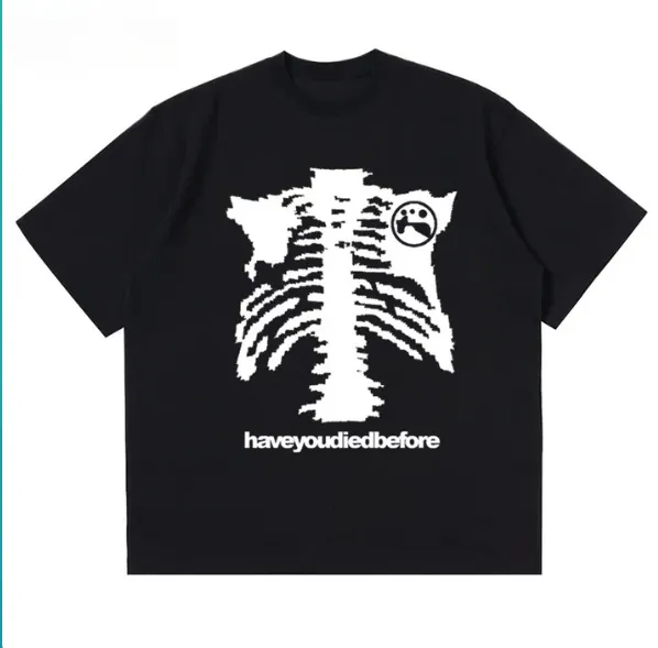 Women's Casual Printed Loose Short Sleeve Black - Shop at LoveMi