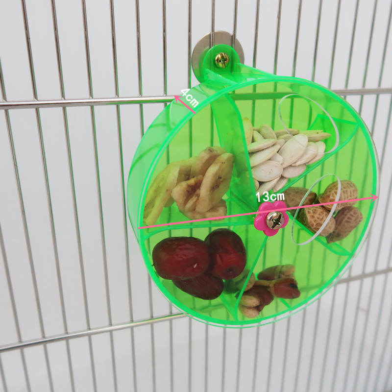 Parrot Supplies Toy Bird Acrylic Foraging Wind Wheel Green - Shop at LoveMi