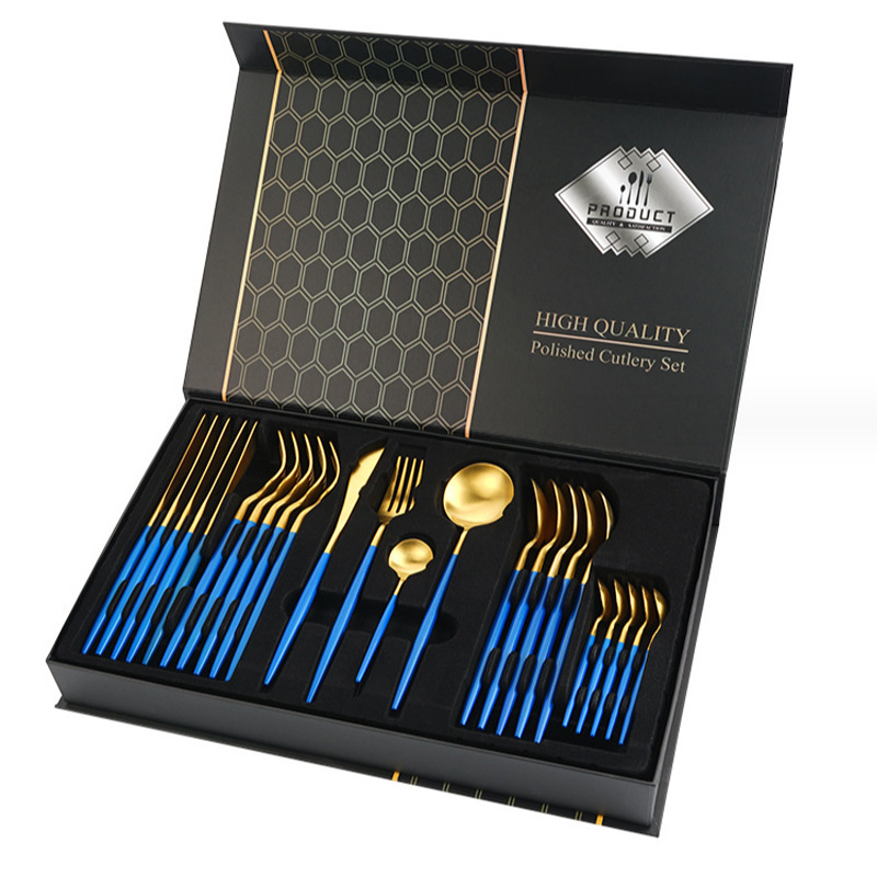 Blue Gold 24 Piece Set