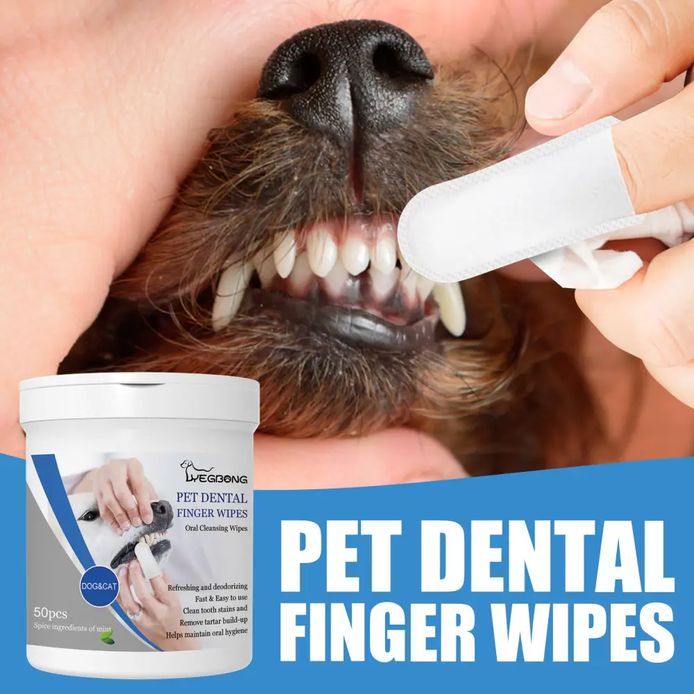 Pet Teeth Finger Wipes Oral Care Stall