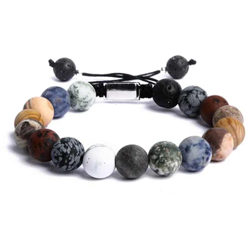 Stone Solar System Eight Planets Bracelet - Type A Double Line Preparation