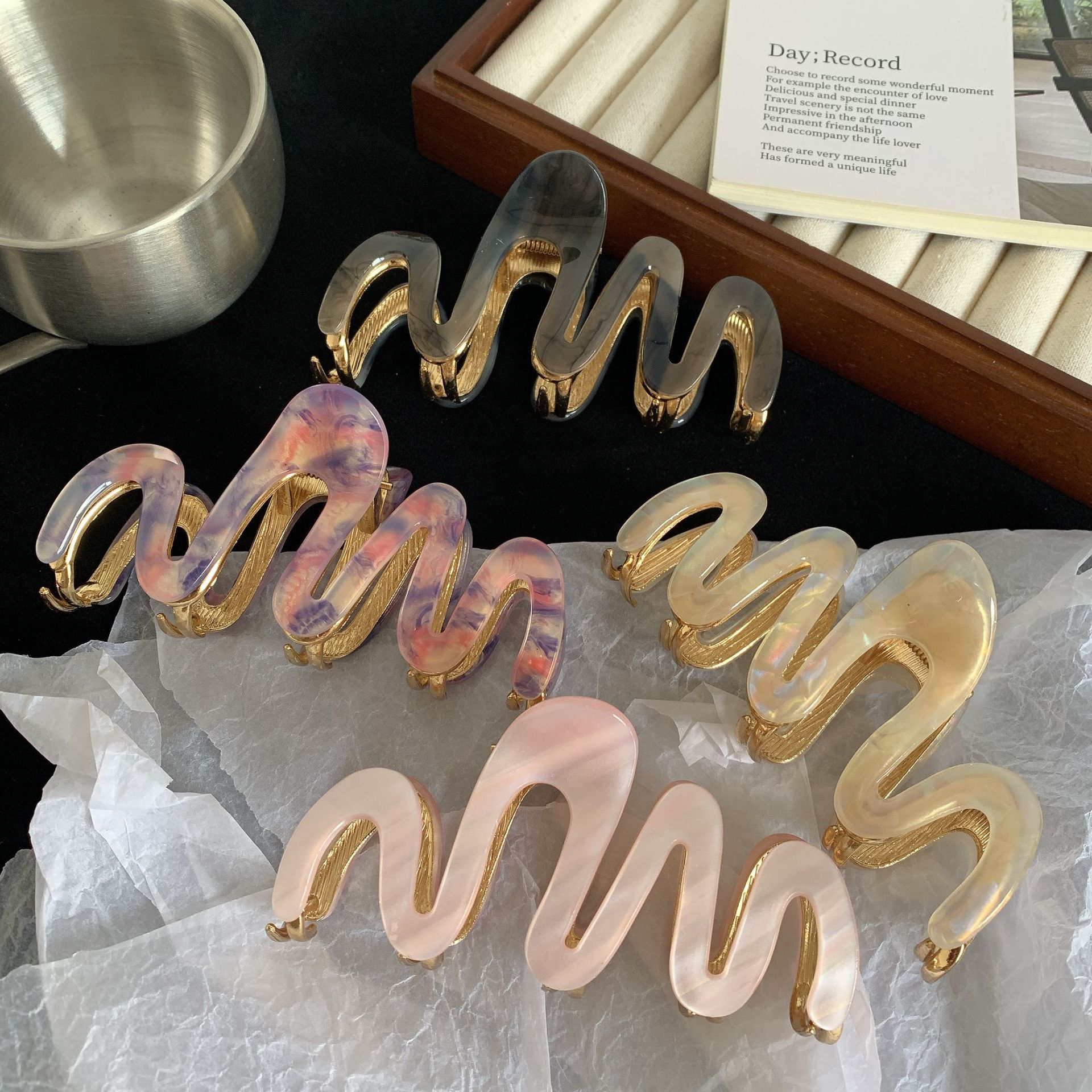 High-end Acetate Hair Clip For Women — foto 7