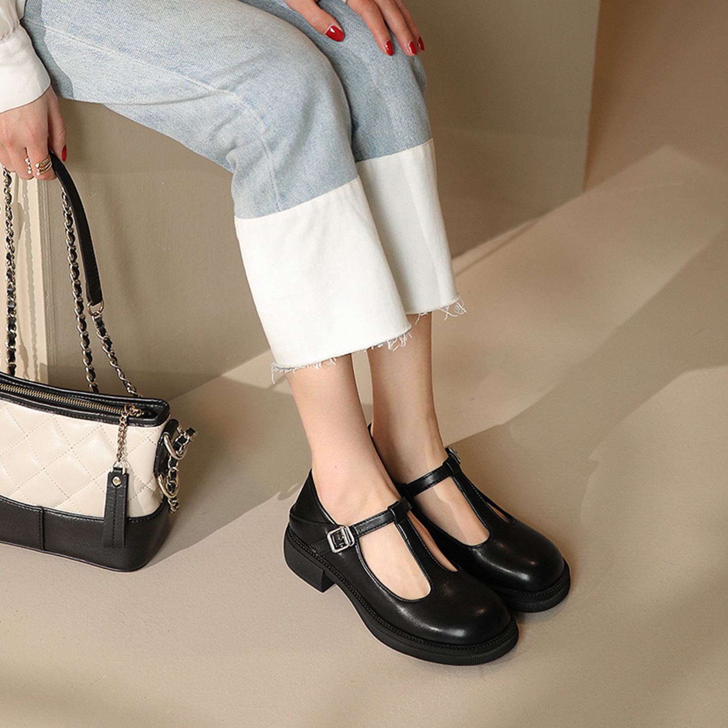 Women’s Shallow-Mouth Mary Jane Shoes