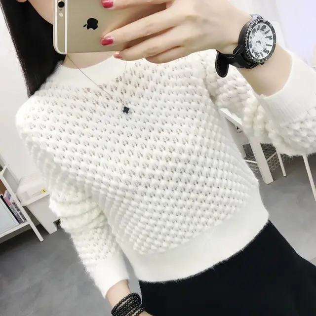 Long Sleeve Short Inner Top All matching White - Shop at LoveMi