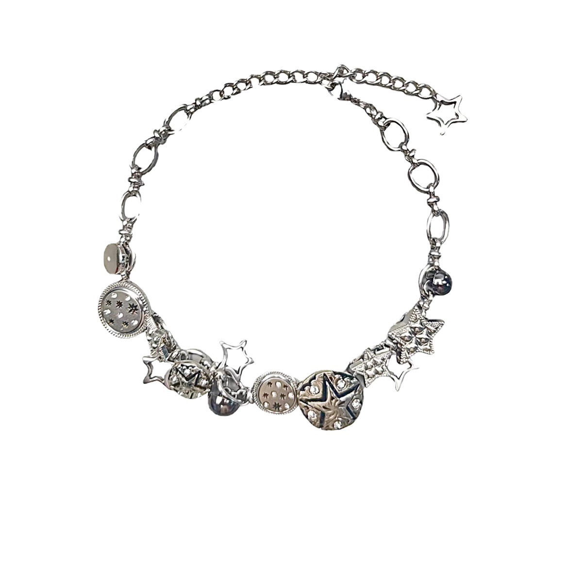 Chinese Punk XINGX Necklace Exquisite Vintage Button Niche Fashionable Exaggerated Necklace