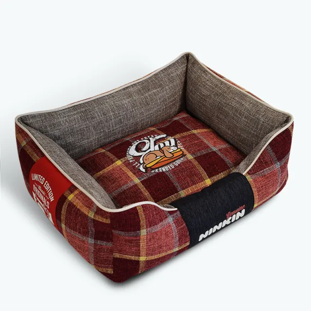 Pet Cushion Mat Scratch And Bite Red Plaid - Shop at LoveMi