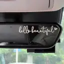 Hello Beautiful Car Rearview Mirror Stickers view 9