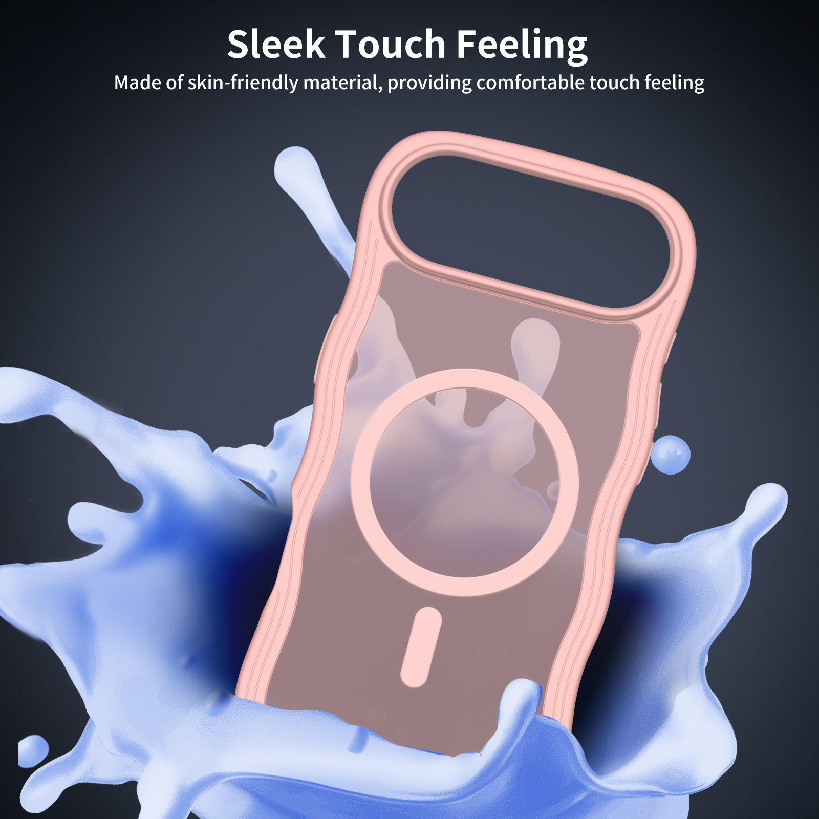Wave Lines Skin Feeling Two-in-one Magnetic Suction Phone Case - Image 10