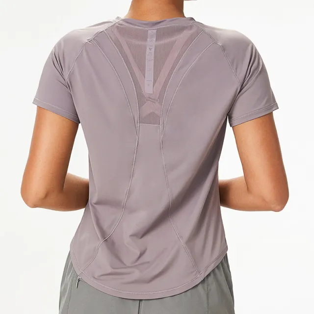 Yoga Nude Feel Loose Sports Top Women Purple - Shop at LoveMi