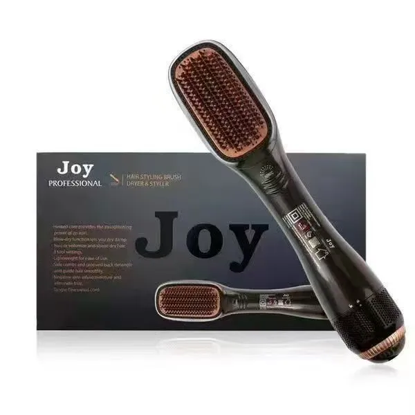 Plastic Multifunctional Warm air Comb Hair Dryer Hair Modeling Artifact Joy Gift Box Straight Comb - Shop at LoveMi