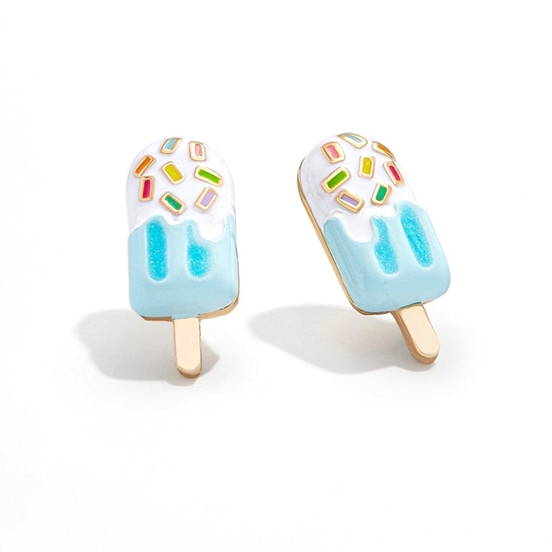 Wind Enamel Ice Cream Eardrops Earrings
