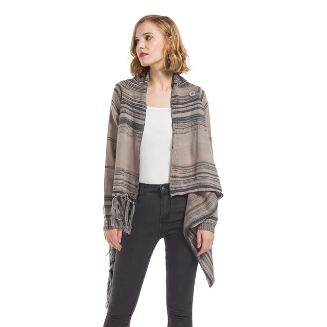Cardigan Coat Plus Size Sweater Gray - Shop at LoveMi