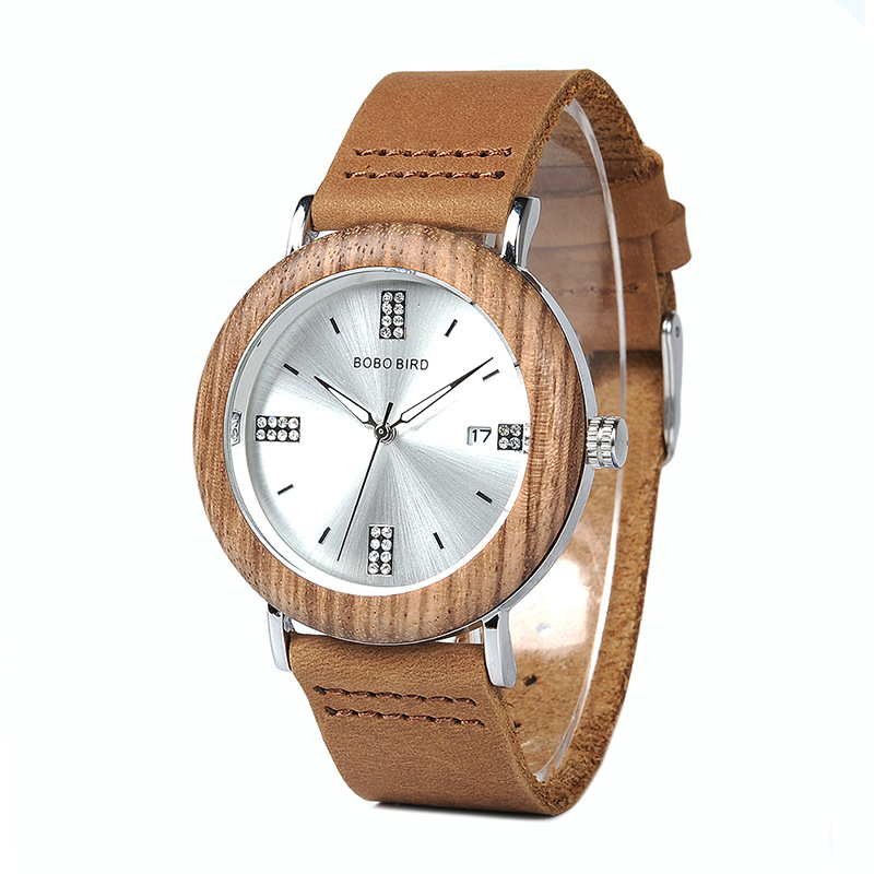 Mens And Womens Minimalist Casual Retro Wooden Watch 2