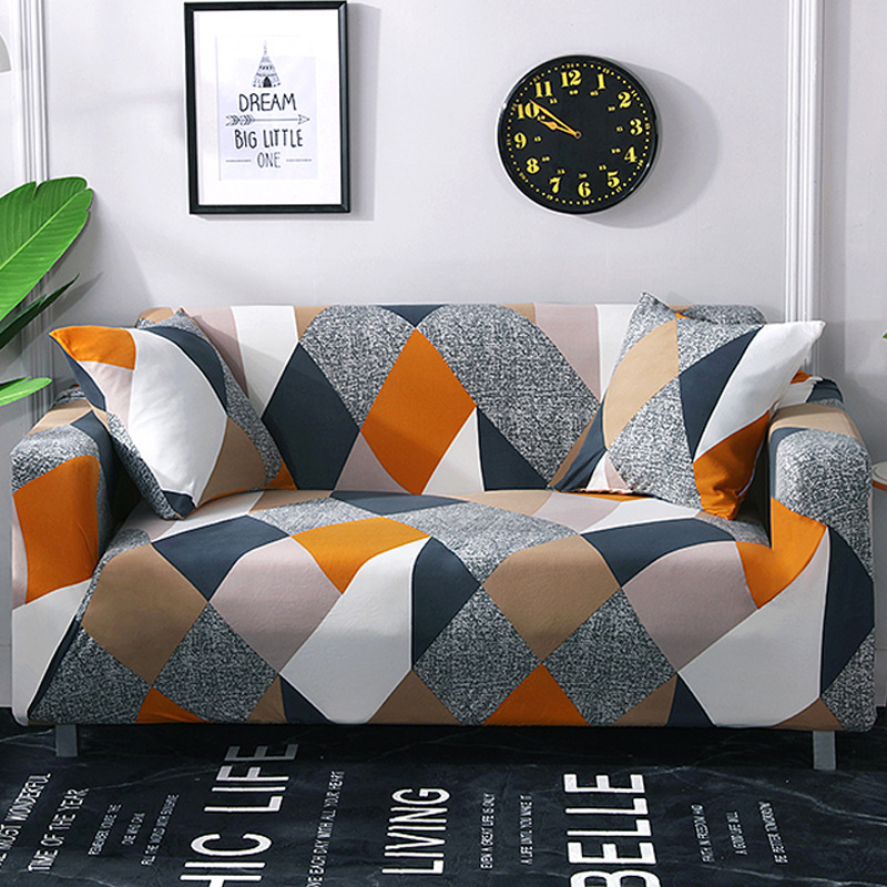 Stretchy Non-Slip Dust-Proof Fabric Nordic-Style Full-Cover All-Season Universal Sofa Cover 9