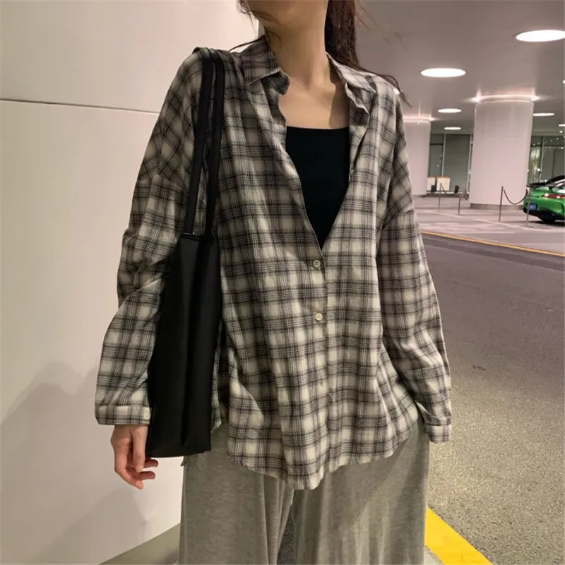 Loose All-matching Student Japanese-style Retro Style Long Sleeve Top - Black