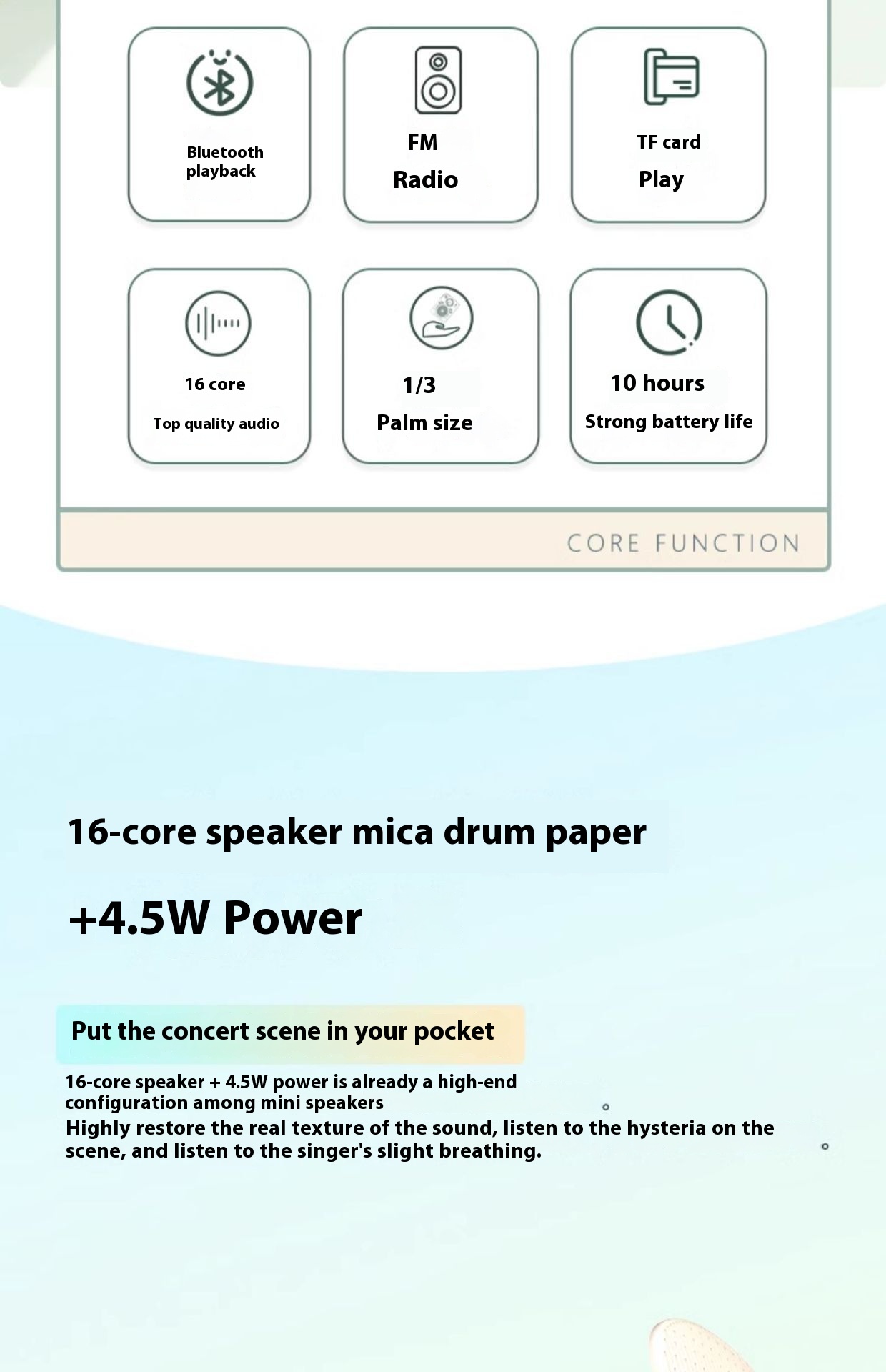 Bluetooth Mini-portable Audio Radio - Image 3