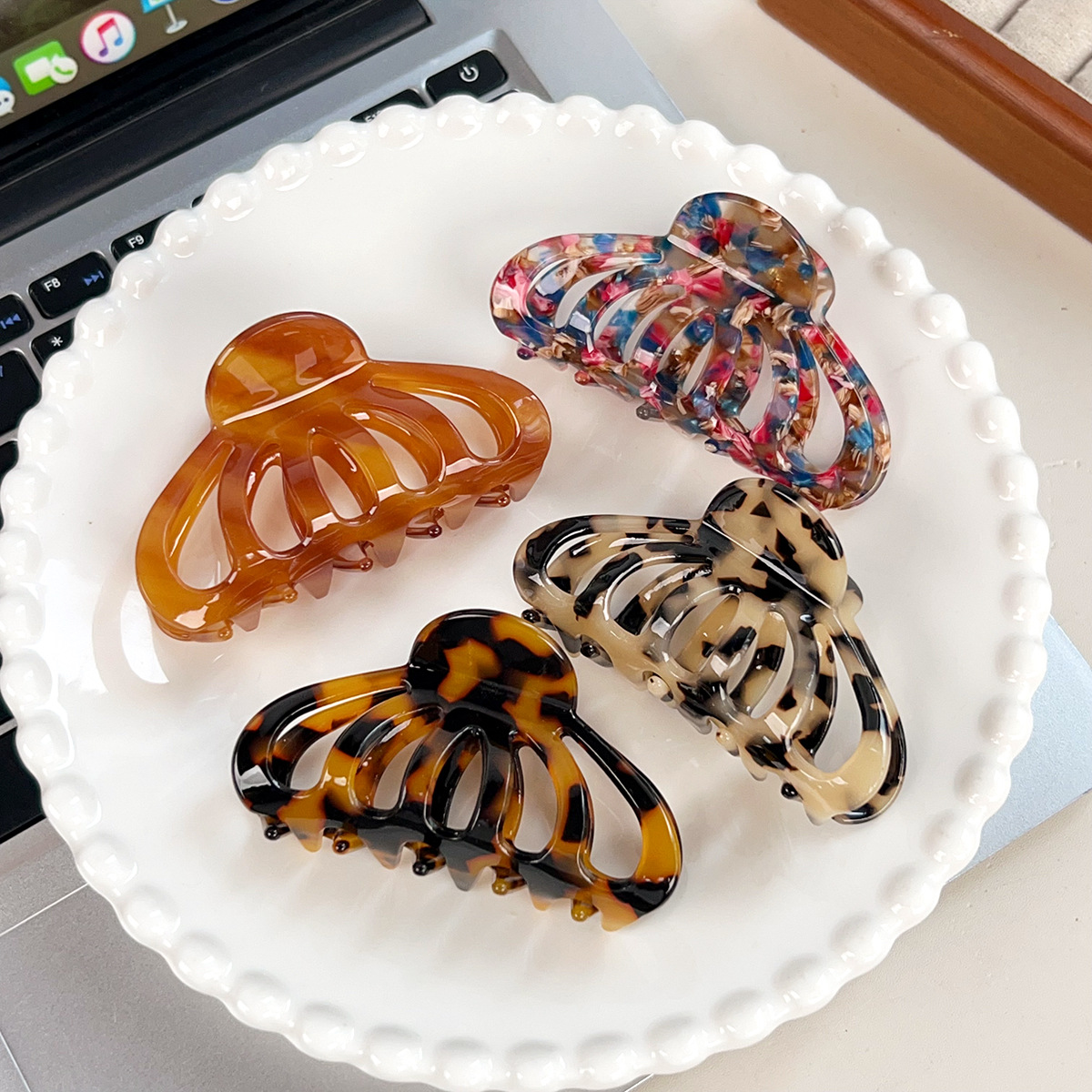New Korean-style Acetate Lantern Hair Clip, Pumpkin-shaped Claw Clip — foto 7
