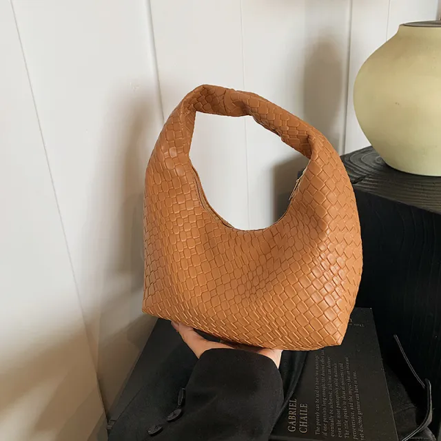 Women's Fashionable Stylish Casual New Moon Bag Brown - Shop at LoveMi