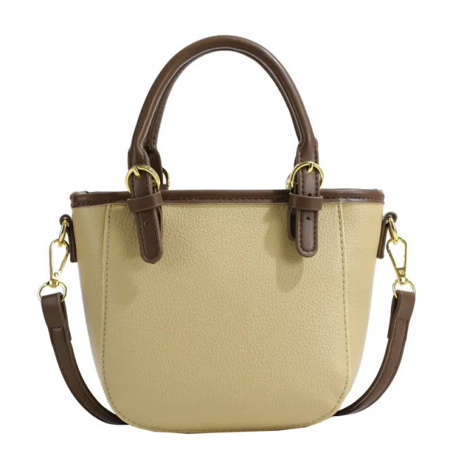 Simple Women's Handbag Fashion Casual Women's Bucket Bag Cream - Shop at LoveMi