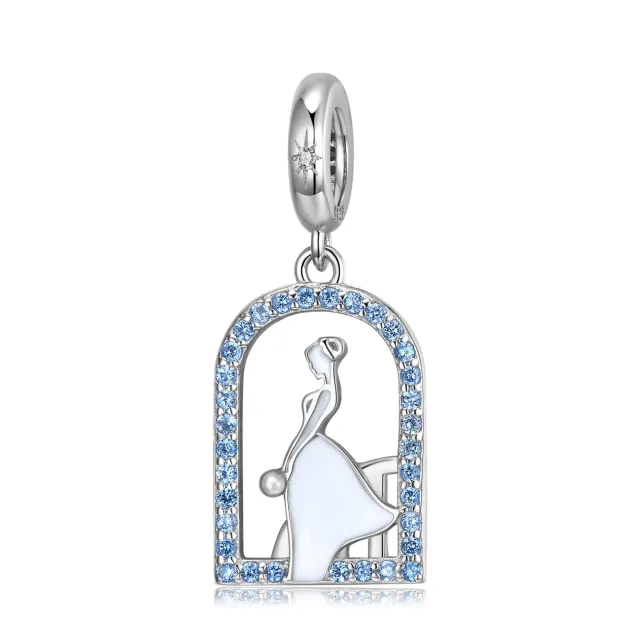 Bridal S925 Sterling Silver Pendant Necklace Bracelet Diy Accessories Beaded Pd0730 - Shop at LoveMi