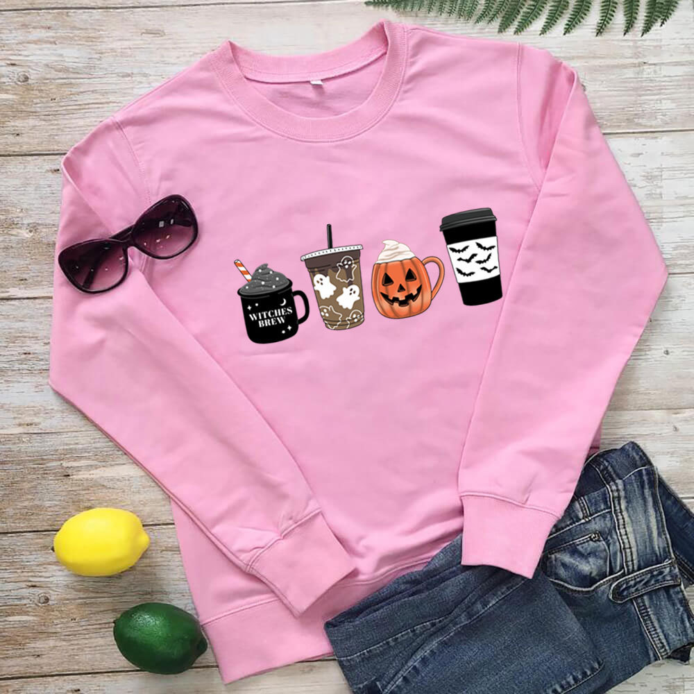 Round Neck Color Printed Sweater