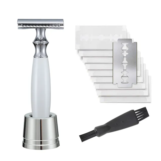 Men's Copper Manual Old fashioned Metal Shaving Razor Razor Holder - Shop at LoveMi