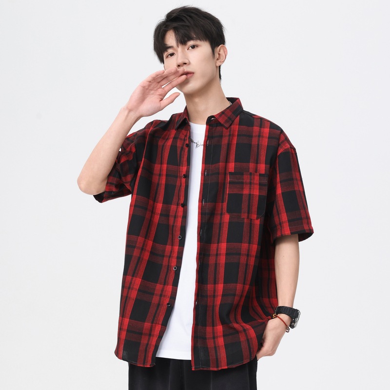 Men's Summer Japanese-style Casual Short-sleeve Shirt