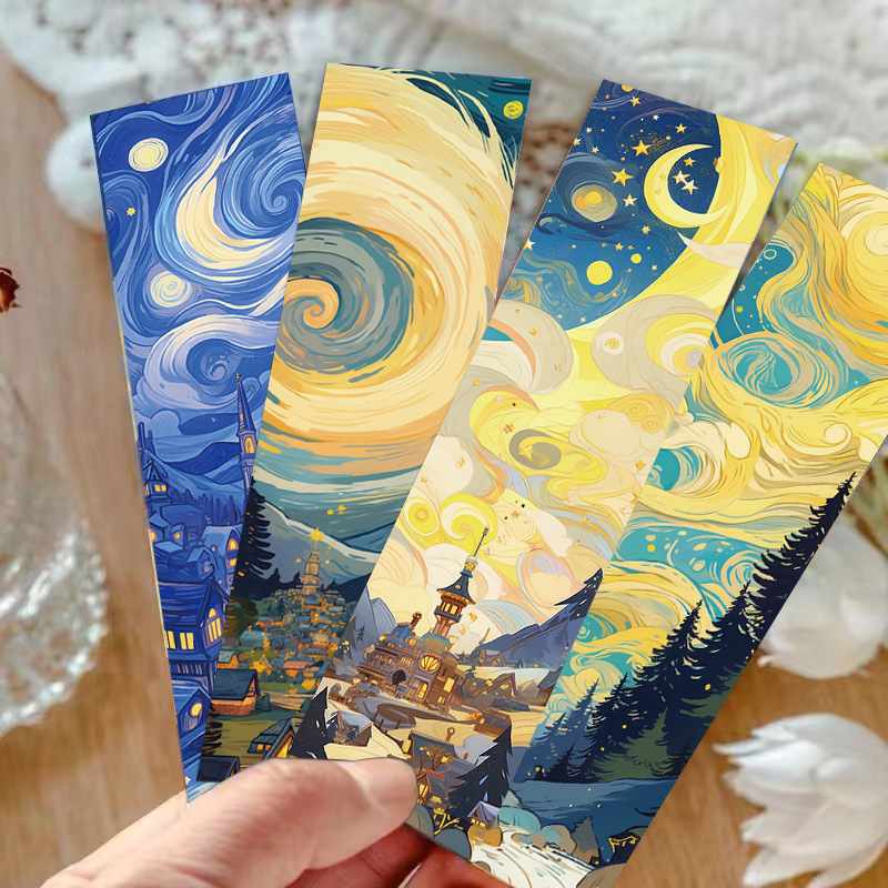 Title 3, 30 Paper Oil Painting Bookmarks