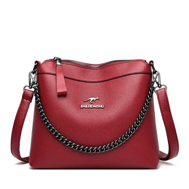 Large Capacity Crossbody Casual Shoulder Handbag Red - Shop at LoveMi