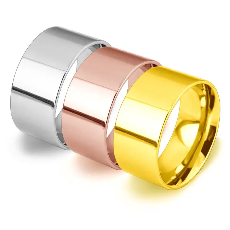 Fashion OL Wide Titanium Steel Plus Size Ring