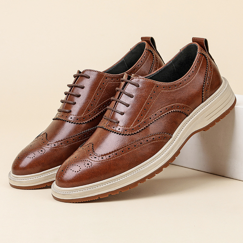 Breathable Business Mens Leather Shoes