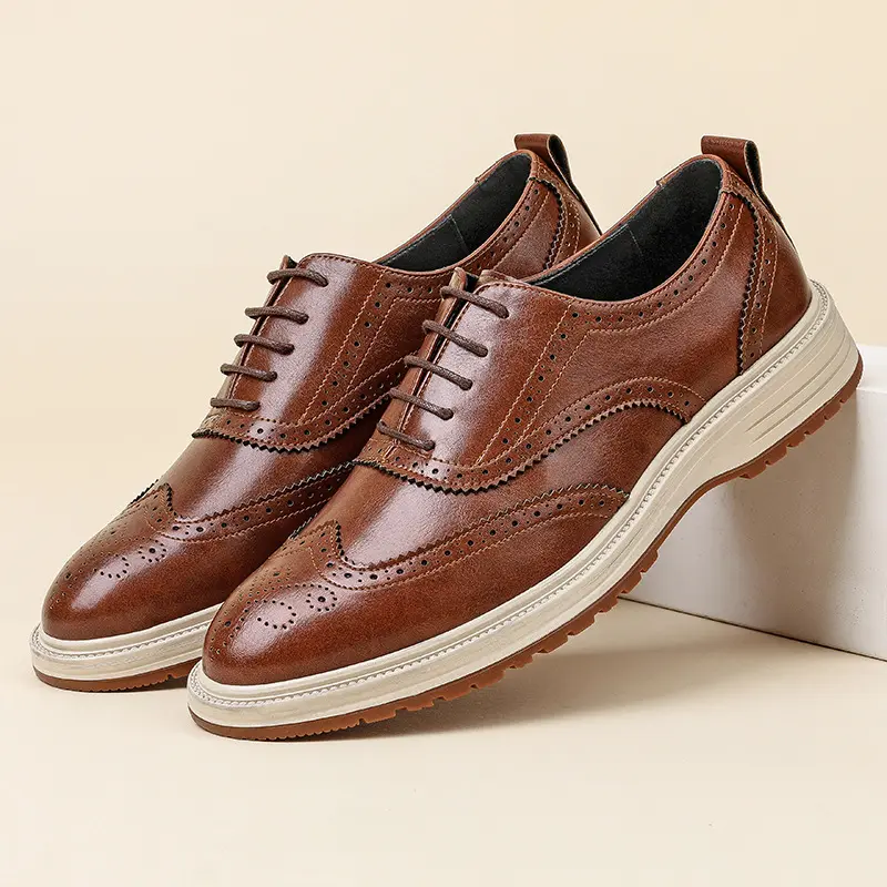 Breathable Business Mens Leather Shoes