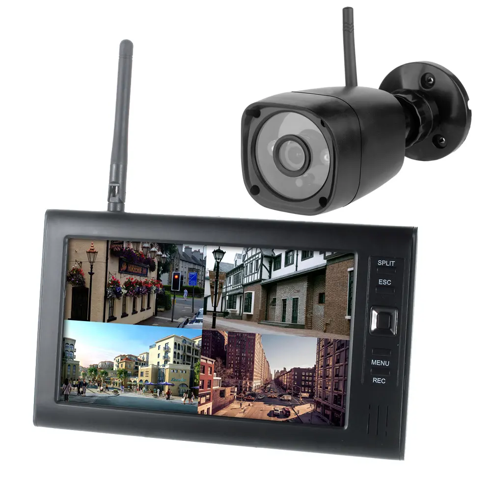 High-definition Video Quad-screen Monitoring Kit
