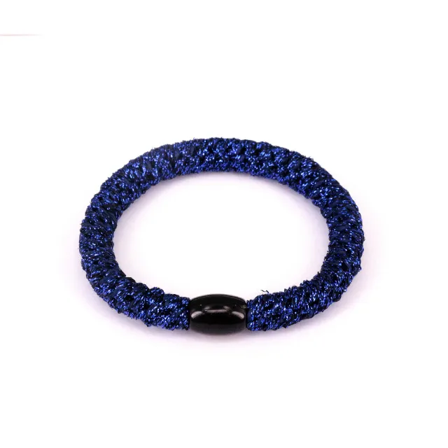 Women's Headband Accessories Elastic Rubber Band Hair Ring 99 Navy Blue Glitter - Shop at LoveMi