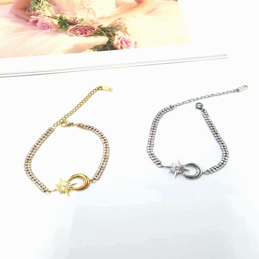 Stainless Steel Meteor Moon Simple Temperament Bracelet