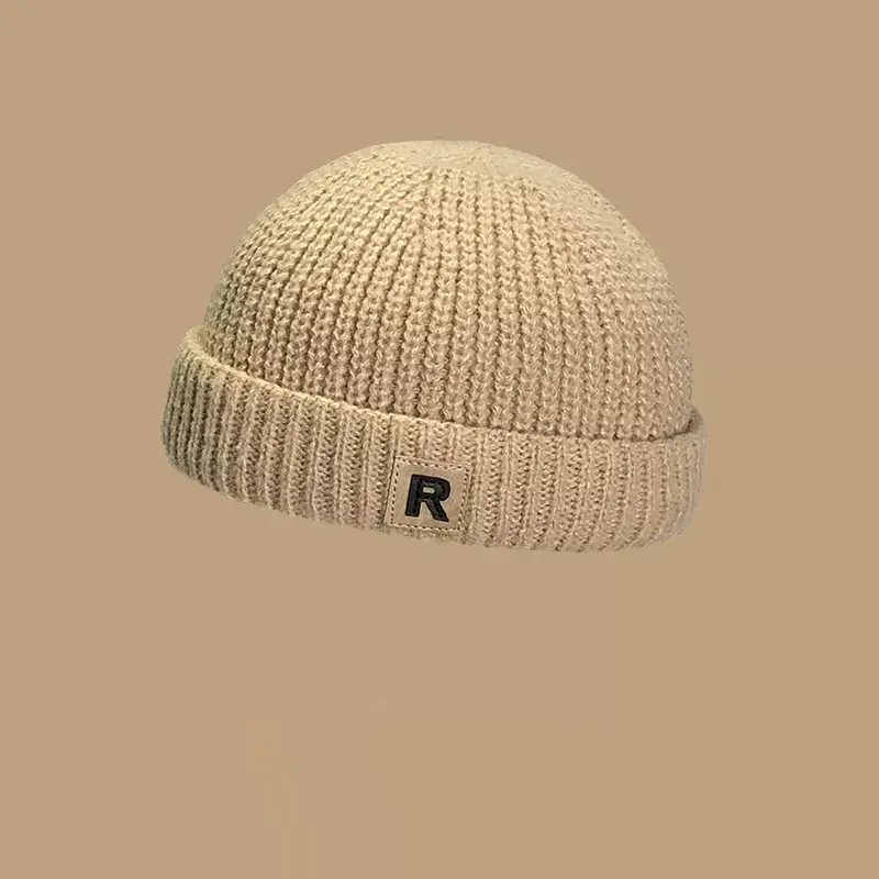 Children's Melon Skin Wool Korean Warm Baby Slipover Knitted Hat
